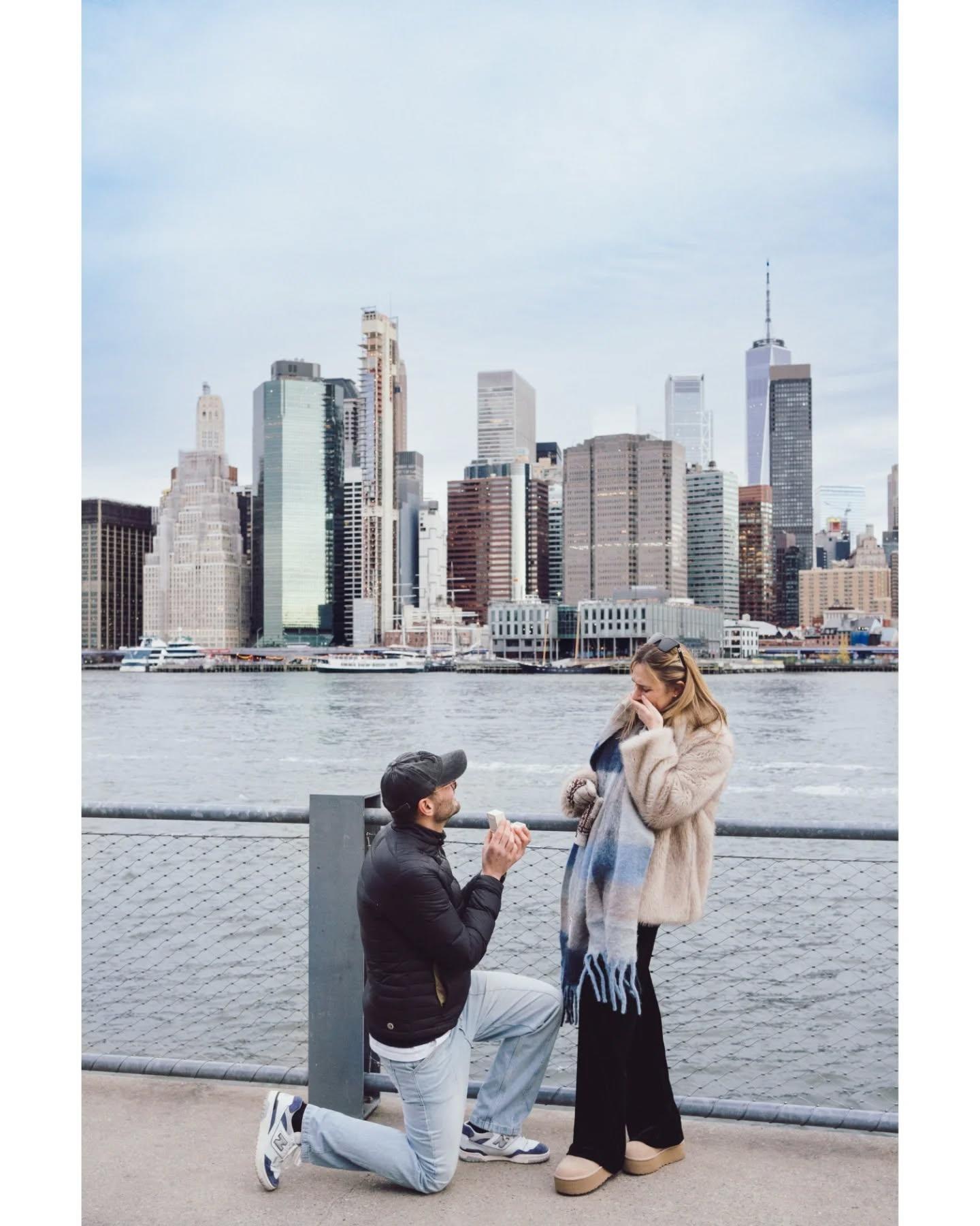 An Italian Love Story Unfolds in New York City: A Secret Proposal in DUMBO