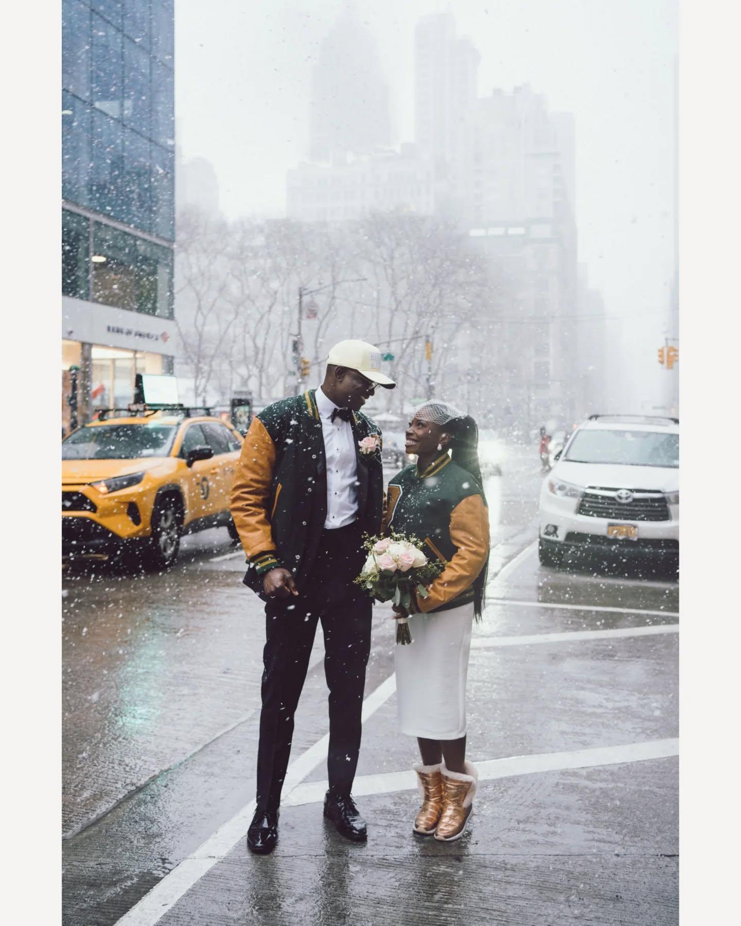 Embracing The Chill: Photographs from an Unforgettable New York City Snowstorm Elopement